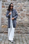 Robe chemise grise en jeans ALIX