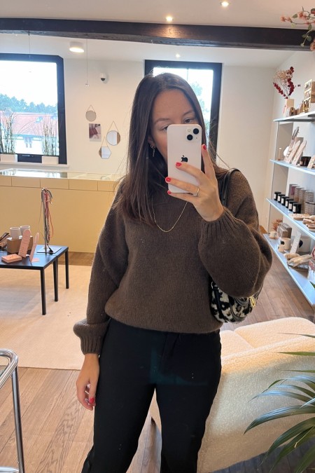 Pull Mila marron