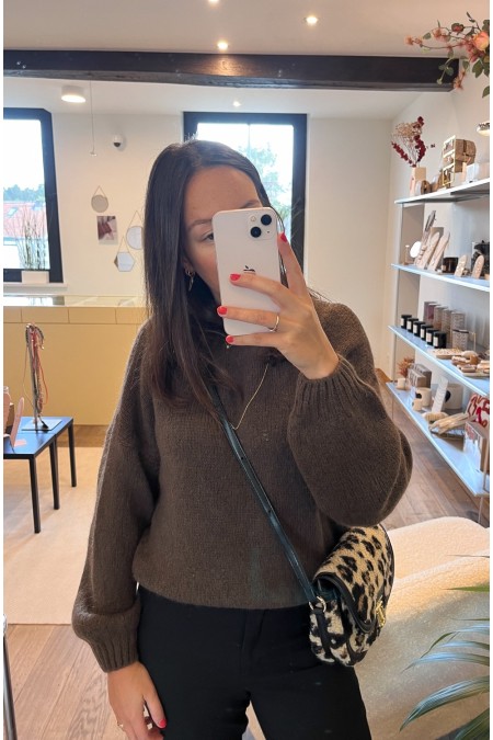 Pull Mila marron