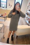 Robe pull gris clair YAYA