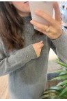 Robe pull gris clair YAYA
