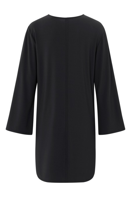 Robe noire col v YAYA