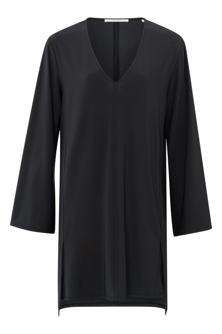 Robe noire col v YAYA