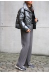 Pantalon fluide plissé anthracite YAYA