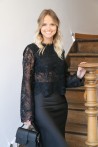 Blouse noire dentelle SAINT-TROPEZ