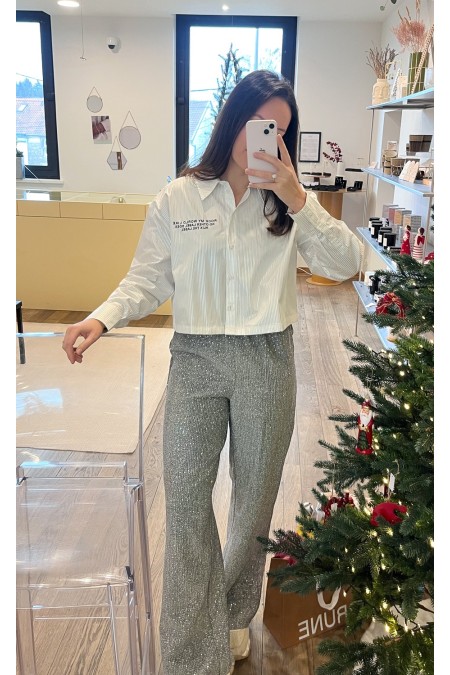 Pantalon argenté ALIX