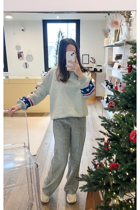Pantalon argenté ALIX