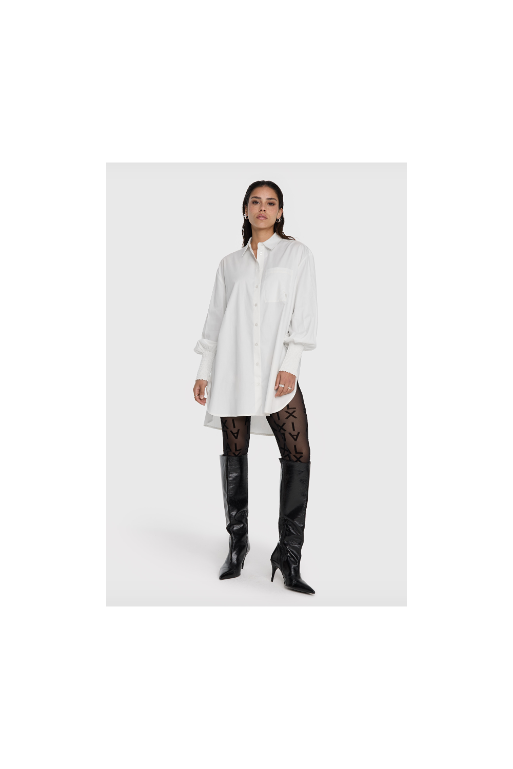 Chemise blanche longue ALIX
