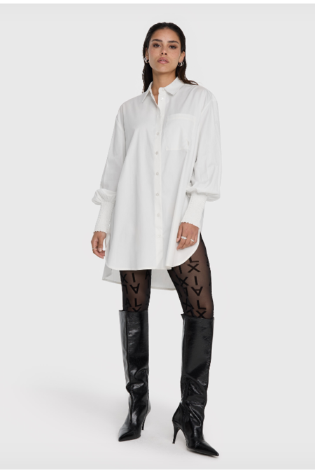 Chemise blanche longue ALIX