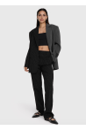 Pantalon noir rayé ALIX