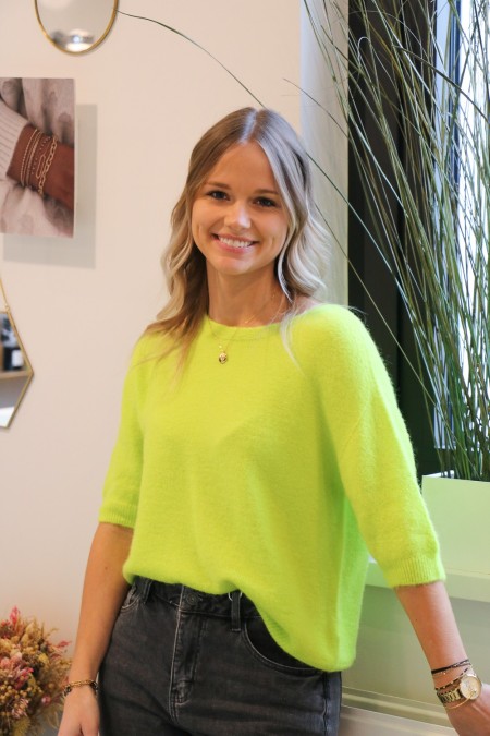 Pull Maelle jaune lime