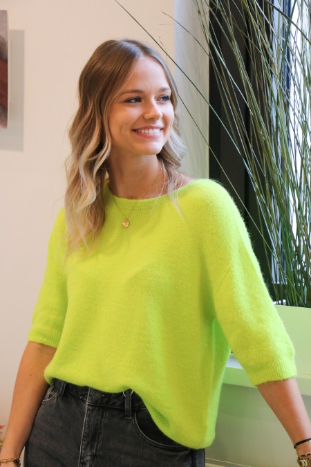 Pull Maelle jaune lime