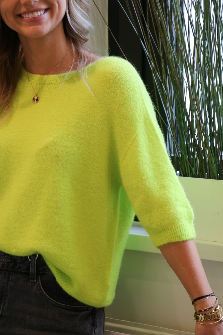 Pull Maelle jaune lime