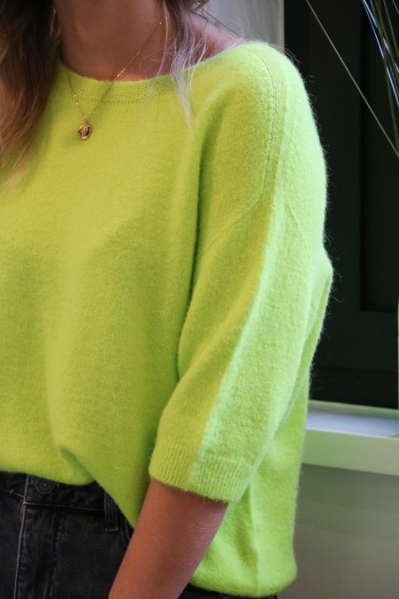 Pull Maelle jaune lime