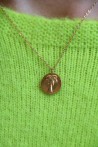 Collier médaillon palmier