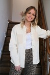 Chemise beige bicolore