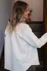 Chemise beige bicolore