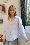 Chemise bleue rayée