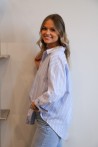 Chemise bleue rayée
