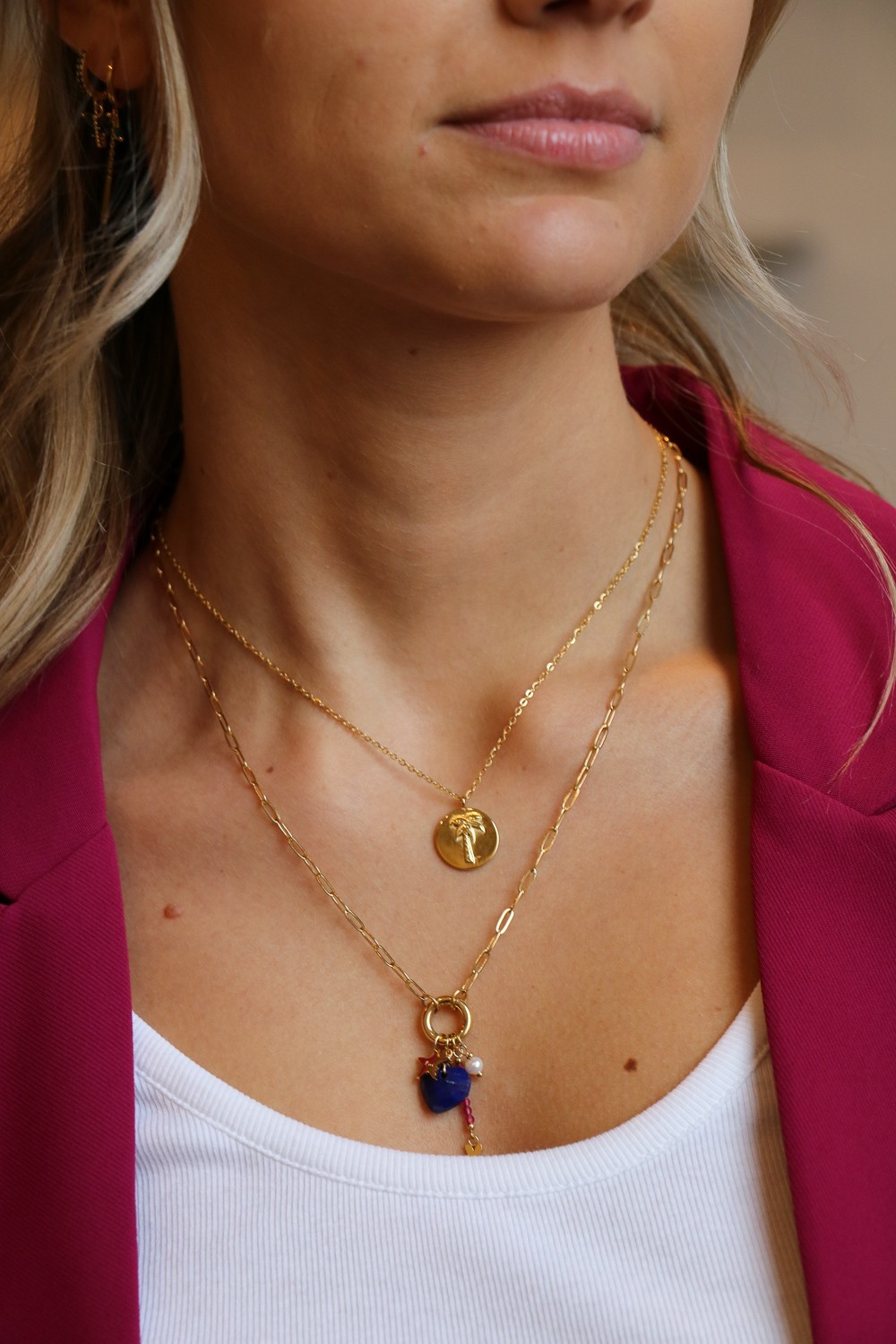 Collier perles et maillons