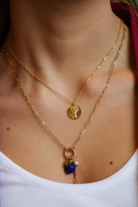 Collier perles et maillons