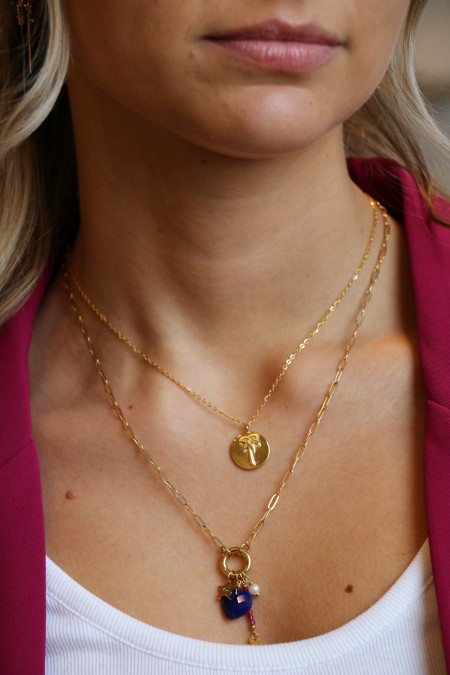 Collier perles et maillons