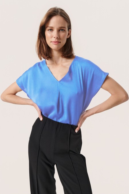 Blouse bleue Maria SOAKED
