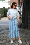 Jupe en jeans bicolore SOAKED