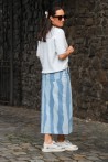 Jupe en jeans bicolore SOAKED
