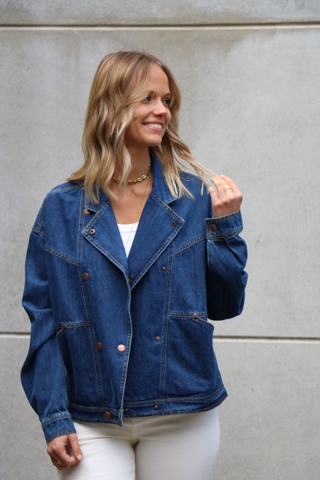 Veste en jeans style perfecto SAINT-TROPEZ