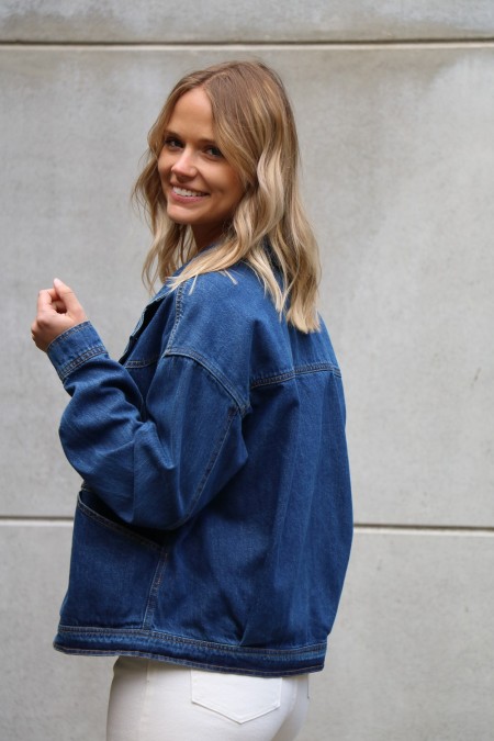 Veste en jeans style perfecto SAINT-TROPEZ