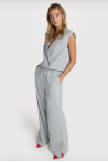 Pantalon gris rayé ALIX