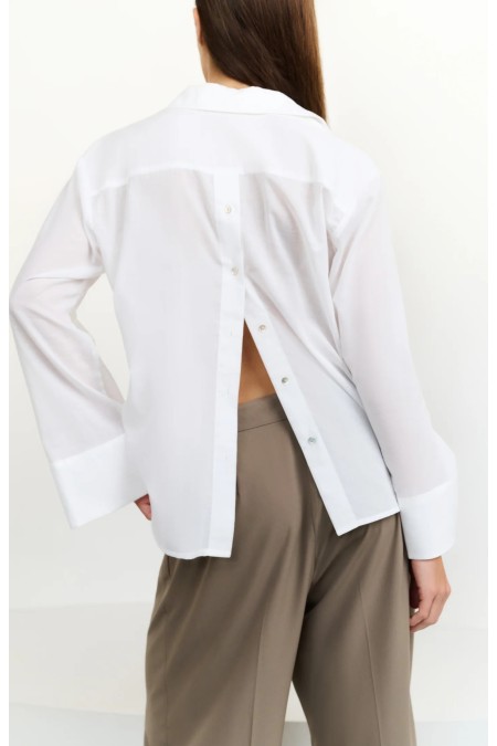 Chemisier blanc boutons dos YAYA