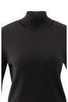 Pull noir col montant YAYA