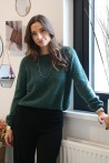 Pull Maelle à manches longues vert sapin