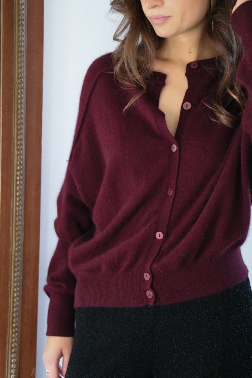 Gilet Mirko aubergine