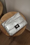 Pochette argentée coeur