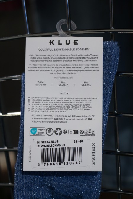 Chaussettes "KLUE" bleu jean