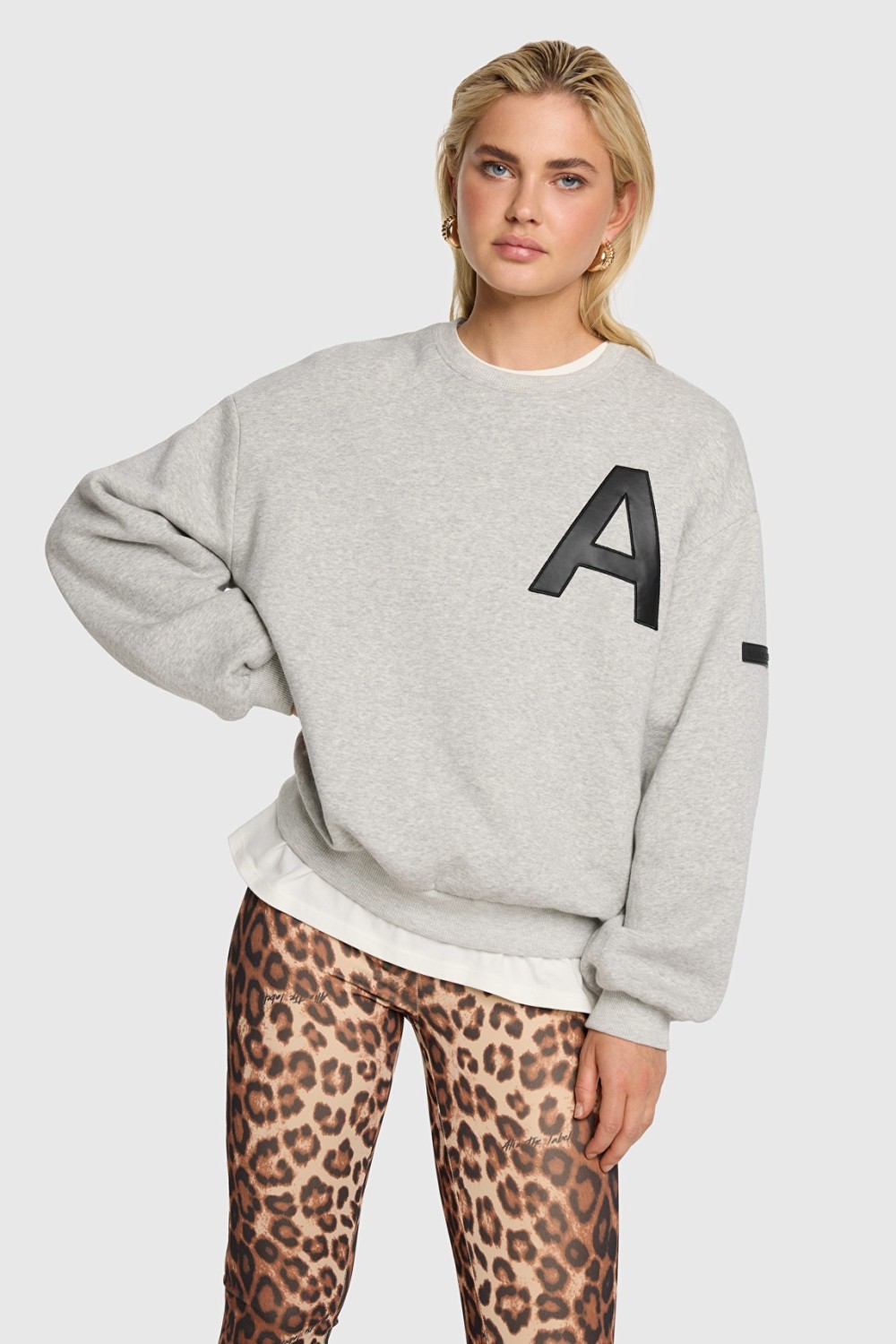 Sweat gris initiale ALIX