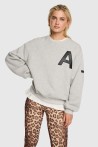 Sweat gris initiale ALIX