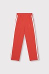 Pantalon rouge bandes blanche ALIX
