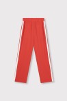Pantalon rouge bandes blanche ALIX