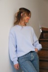 Sweat bleu ciel uni