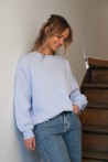 Sweat bleu ciel uni