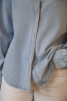 Chemise en jeans bleu clair