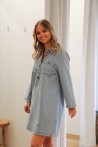 Robe chemise en jeans