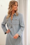 Robe chemise en jeans