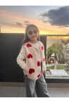 Gilet coeurs (fille)