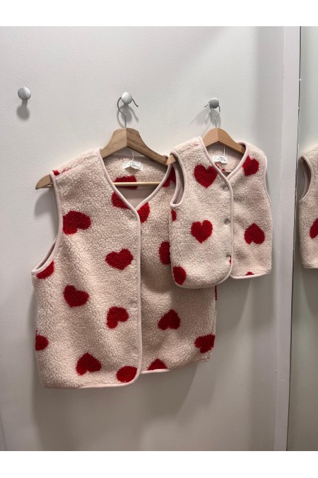 Gilet coeurs (fille)