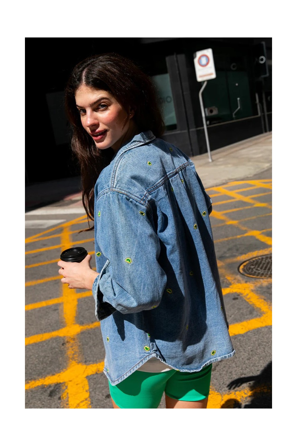Chemise en jeans à motifs LAURE+MAX